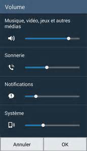 Comment modifier le volume du téléphone .